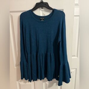City Chic Deep Teal Long Sleeve Top
